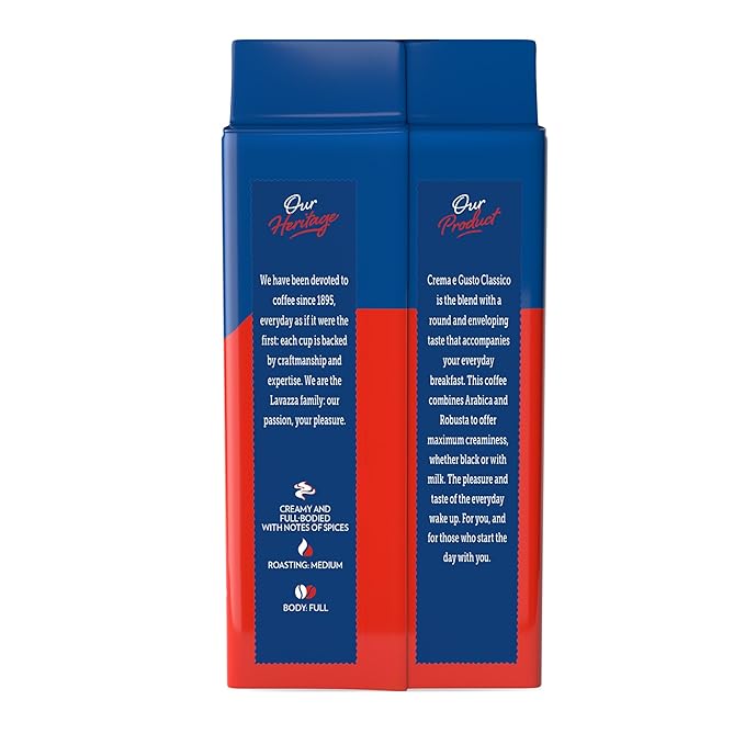 Lavazza 2 Pack Crema E Gusto Ground Coffee 8.8oz/250g Each