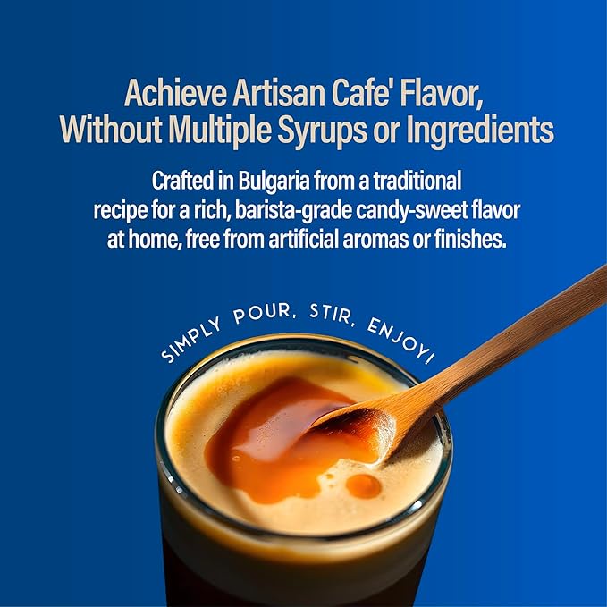 RIO Creme Brulee Sugar Free Coffee Syrup – Low Calorie, Silky & Toasty Flavor for Hot or Iced Drinks, Lattes & Macchiatos, Barista-Grade Zero-calorie sweetener, Skinny syrups sugar free– 700ml