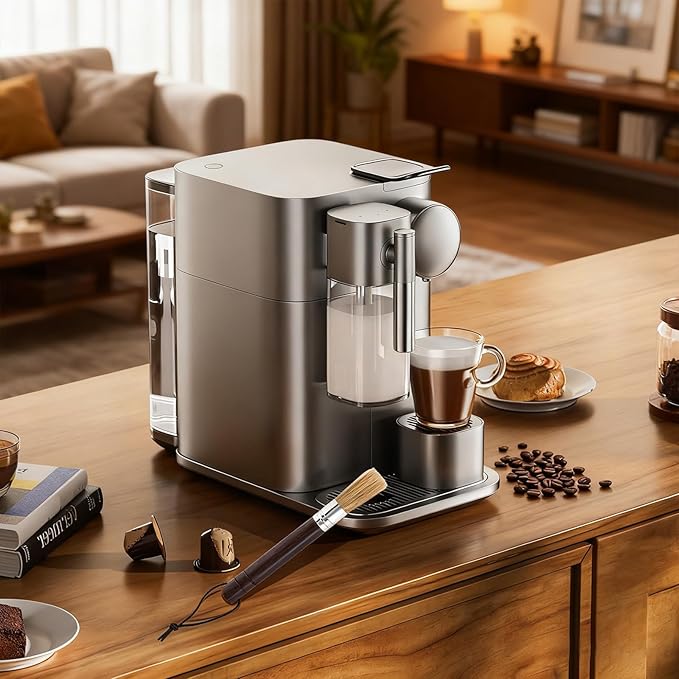 Coffee Grinder Cleaning Brush Espresso Brush Espresso Machine Cleaning Brushes with Wooden Handle and Natural Bristles Small Barista Brushes with Hanging Loop Bar Accessories for Barista Home Kitchen