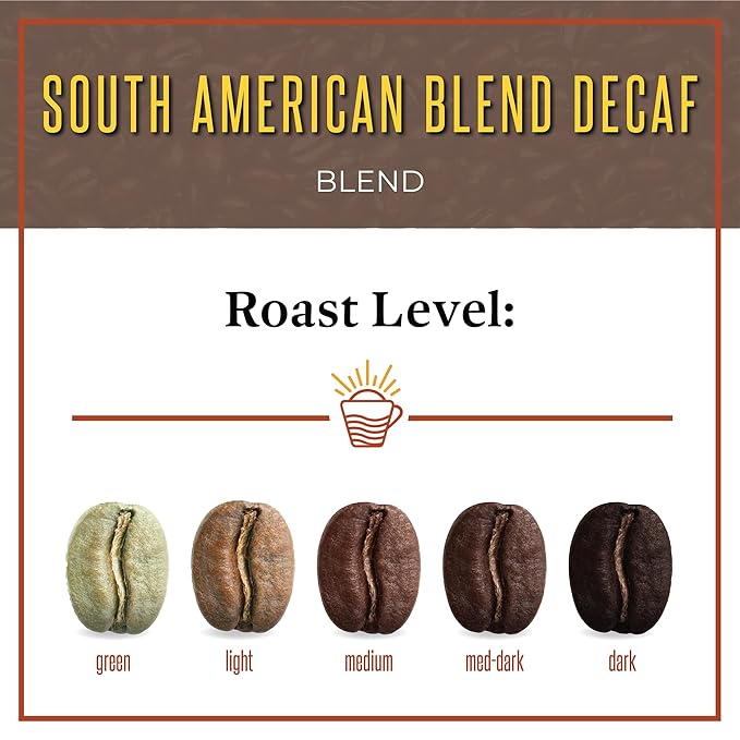 San Diego Coffee DECAF South American Blend, Medium Roast, Ground Coffee, 16-Ounce Bags (Pack of 2) Café descafeinado molido tostado