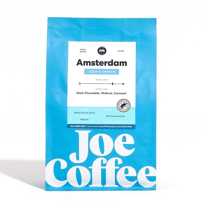 Joe Coffee Company (NYC Roaster), The Amsterdam Whole Bean Coffee, 12oz Bag, Specialty Coffee