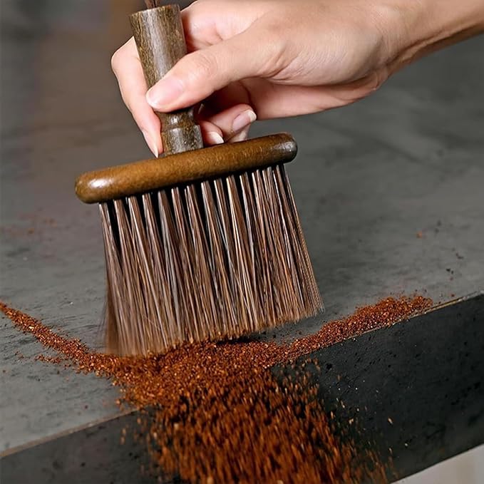 Coffee Brush,2pcs Espresso Brush+Coffee Scoop,Coffee Cleaning Brush,Coffee Grinder Brush Coffee Filter Cleaning Brush,Suitable for Espresso Machine with Grinder for Home,Espresso Machine Cleaning Set