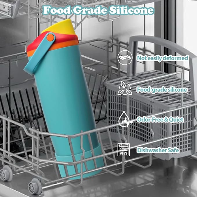 Silicone Boot for Owala 30oz & 40oz FreeSip Sway Bottles & Tumblers - Non-Slip, Scratch-Resistant, Stability Enhancer, Available in 12 Colors (Summer sweetness)