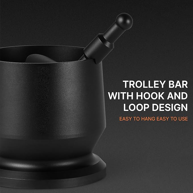Aluminium Alloy Coffee Dosing Cup with Distribution Tool, Coffee Powder Receiver, Blinds Shaker for Portafilter