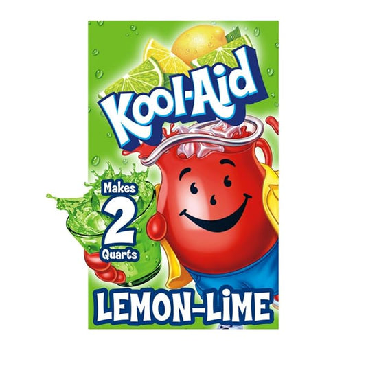 Kool-Aid Soft Drink Mix, Unsweetened, Lemon-Lime, 13OZ (Pack of 192)