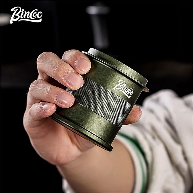 Bincoo 51mm Coffee Dosing Cup - Precision Grounds Dispenser,Espresso Pour-over Measuring Tool,Inverted Aroma Tasting Cup & Anti-Spill Powder Collector, Professional Brewing Accessories Kit