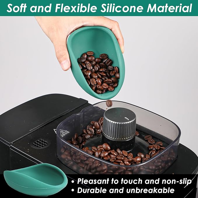 Koluti Silicone Coffee Bean Dosing Cup and Sprayer Kit, Single Dose Measuring Tray Serving Container, Coffee Bar Accessories Set Coffee Lover Gift