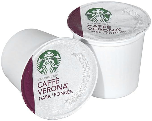Starbucks Coffee, Caffe Verona Dark K Cup Portion Pack for Keurig Brewers, 24 Count