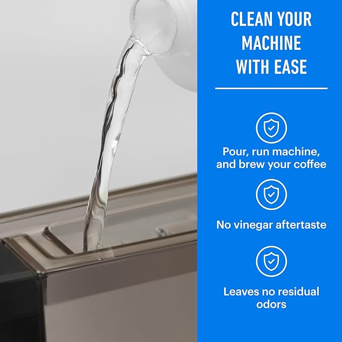 Essential Values Compatible with Keurig Descaling Solution - Specially Formulated for Keurig Descaler - Espresso Machine, Coffee Pot Cleaner - 12 Month Supply 2-Pack