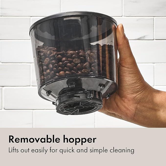 OXO Brew Conical Burr Grinder - Matte Black, Stainless Steel Burrs, One-Touch Automatic Smart Grind