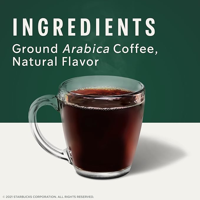 Starbucks Coffee Company Starbucks Flavored Ground Coffee K-Cup Pods, Toffeenut, Signature Collection, 100% Arabica Coffee, Recyclable K-Cups, 10 K-Cup Pods/Box (Pack of 2 Boxes)