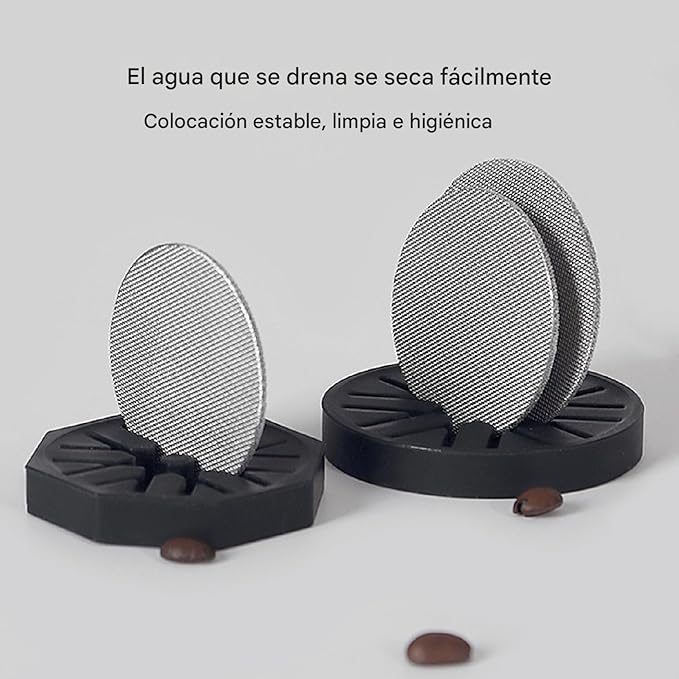 YOUTHINK Puck Screen Stand, Portafilter Silicone Basket Stand Compact Small Stable Quick Drying Coffee Filters Stand Holder for Home Apartment Office Coffee Shop