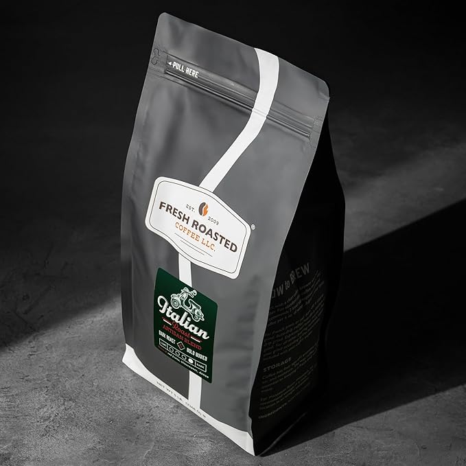 Fresh Roasted Coffee, Italian Roast, 30 lb, Dark Roast, Kosher, Whole Bean