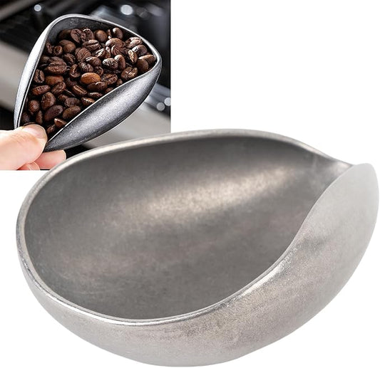 WAHEWUD Coffee Dosing Cup, Stainless Steel Bean Holder with Stable Bottom Design, Multifunctional Measuring Display Tool, Espresso Dosing Tray for Grounds Beans Loose Tea