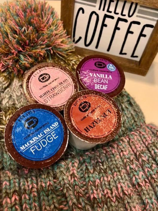 Mackinac Island Fudge Decaf Coffee Pods by Coffee Beanery | 192ct Bulk Flavored Decaf Coffee Pods Medium Roast Coffee Pods| 100% Specialty Arabica Coffee| Gourmet Coffee Pods