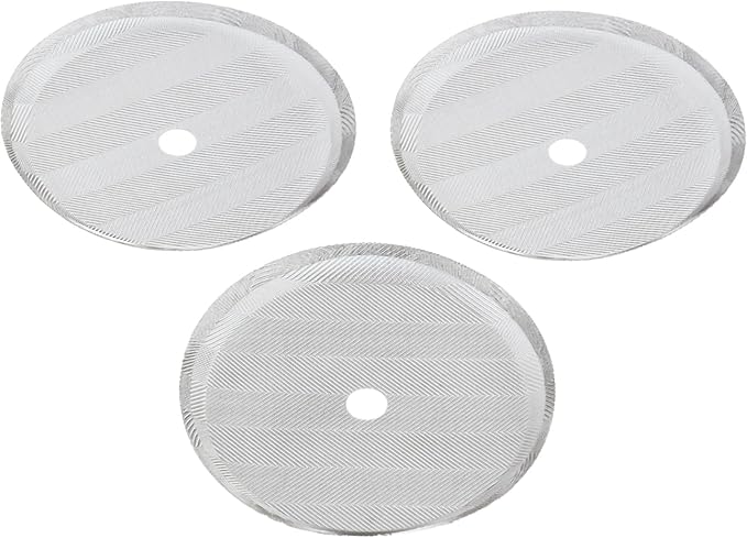 KoiLykke Reusable Stainless Steel Mesh Filter Replacement for French Press - 3 Pack, Compatible with 8-Cup Coffee Press (350/800/1000ML), 7.2CM 8.7CM 10CM