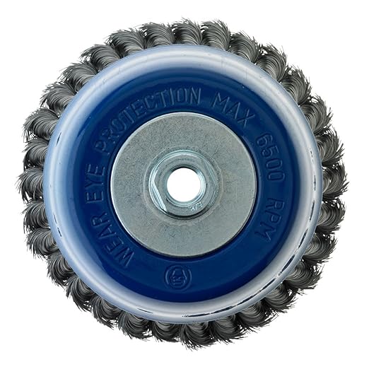 Mercer Industries 189040 - 6" x 5/8"-11 Knot Cup Brush, .014 Carbon Steel Wire