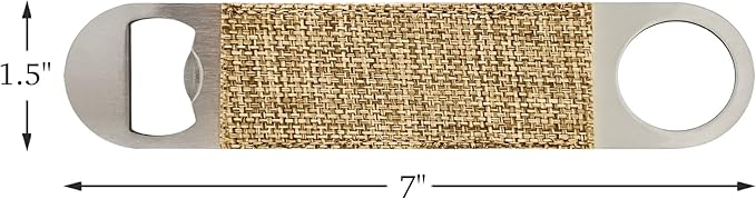 Smile Art Design Burlap Bottle Opener Blank Burlap Textile Material Personalized Gifts Natural Decor House Warming Farmhouse Living Room Kitchen Wedding Rustic Home Decor