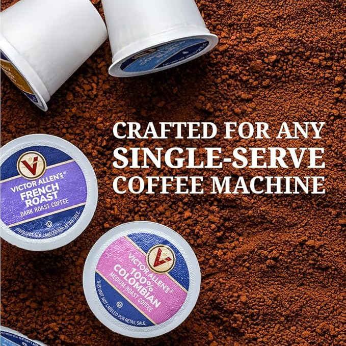 Victor Allen's Coffee Decaf Morning Blend, Light Roast, 80 Count, Single Serve Coffee Pods for Keurig K-Cup Brewers
