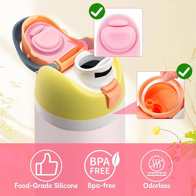 6 Sets Replacement Seal Gasket Stoppers for Owala Freesip 16oz 32oz Cap Mouth,Silicone O Sealing Ring Parts Water Bottle Top Lid Accessories for Owala Freesip 16/19/24/32/40oz（3 colors 4
