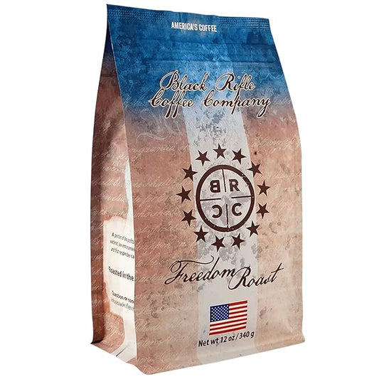Black Rifle Coffee Company Whole Coffee Beans Freedom Roast 12 Ounce Bag
