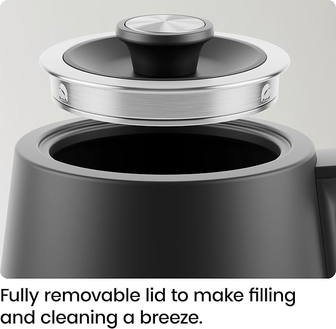 Chefman Gooseneck Electric Kettle, 0.8L Pour Over Tea Kettle for Coffee and Tea, One-Touch Operation, Boil-Dry Protection, Auto Shut-Off, Ultra-Fast Hot Water Boiler – Black (Renewed)