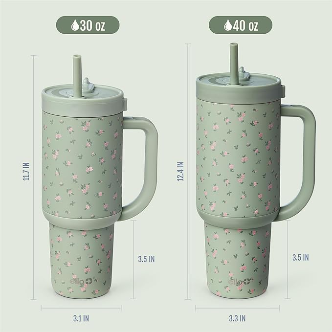 Ello Oasis 30oz Stainless Steel Tumbler - Full Bloom