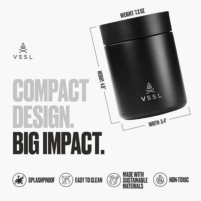 VSSL Nest 10 oz Mug, Stainless Steel, Double Walled, Vacuum Sealed & Integrates with VSSL Nest Products