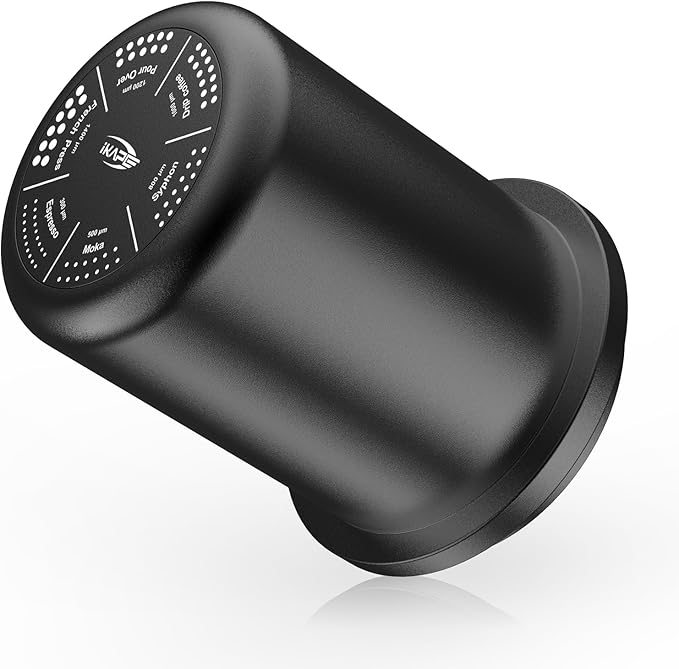 IKAPE 58MM Espresso Dosing Cup, Compatible with All the 58MM Portafilters, Espresso Coffee Accessory, Made of Aluminum (Black)