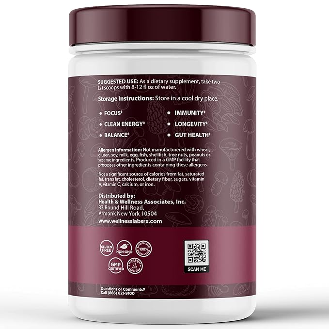 Mushroom Hot Chocolate Powder with Reishi 10:1 Extract, Hot Cocoa Powder Caffeine-Free Mushroom Coffee Alternative - Adaptogenic Superfood Drink for Focus, Relaxation, and Mood Support - 30 Servings