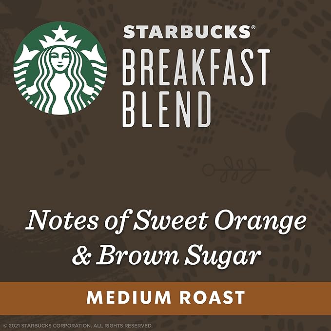 Starbucks by Nespresso Original Line Medium Roast Breakfast Blend Coffee, 50-count Espresso Pods