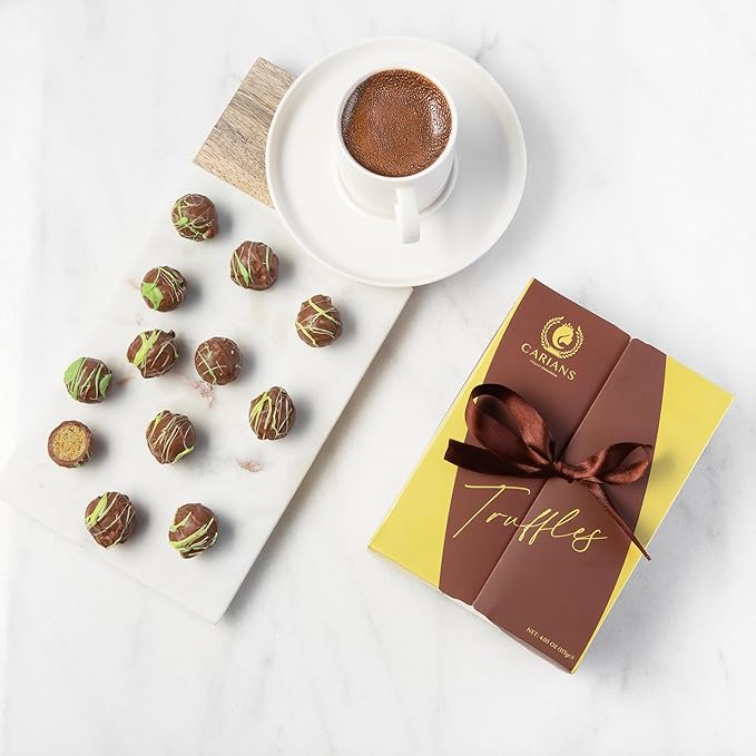 CARIANS Assorted Dubai Chocolate Gourmet Truffles Box, Dubai Chocolate Candy with Pistachio and Kunafa, Box of Candy, Luxury Premium Gourmet, Great for Gift Giving, Holiday, 11 Pc