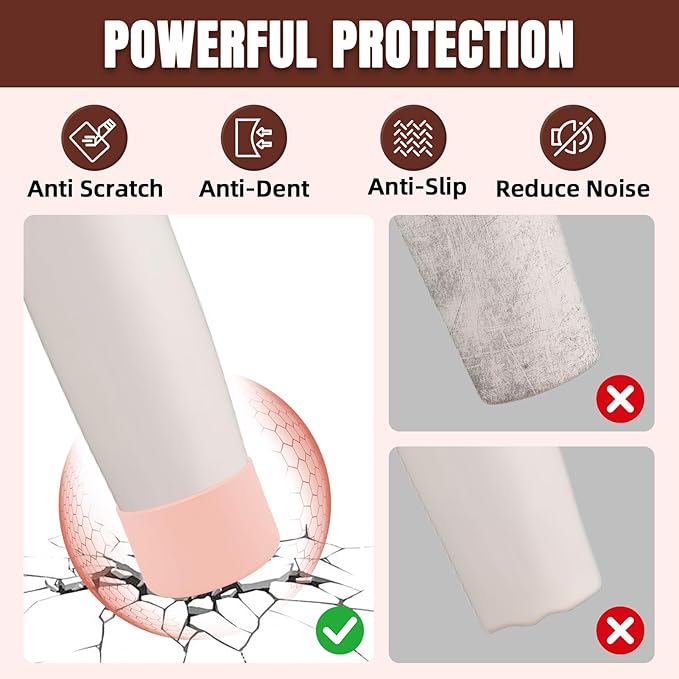 2PCS Silicone Boot Compatible with Owala 30oz & 40oz FreeSip Sway Bottles & Tumblers, Protective Anti-Slip Bottom Cover Sleeve for Freesip Sway Tumbler
