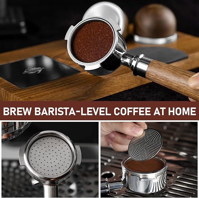 51mm Espresso Puck Screen, 1.7mm Thick 150μm Stainless Steel Coffee Filter Plate, Reusable Lower Shower Screen for 51mm Portafilter Baskets, Anti-Channeling Barista Tool