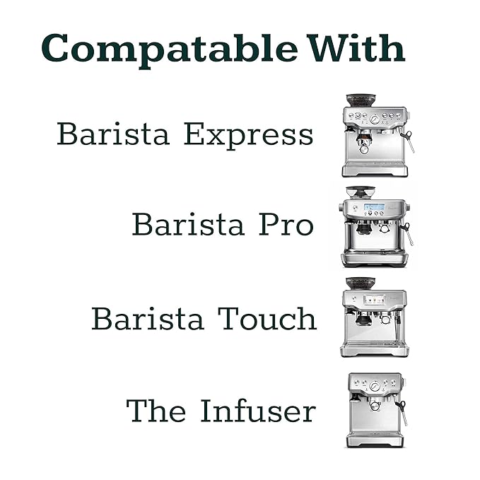 Evergreen Coffee | Espresso Accessories | 53mm Coffee Distributor & Tamper with Adjustable Height + Tamp Mat. Designed for Breville Barista Express Pro touch, BES870XL BES870BSXL BES78VSS BES880BSS