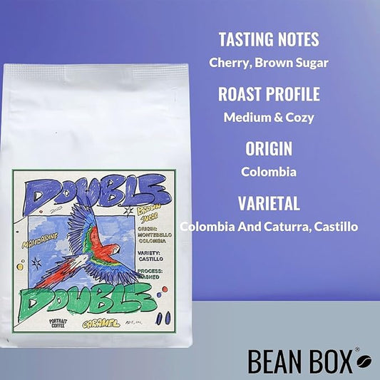 Double Double - Roasted by Portrait Coffee - Whole Bean Coffee - 12 Ounce Bag