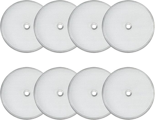 8 Pieces French Press Replacement Filters 4 Inch Stainless Steel Mesh, French Press Filters Replacement Screen for 34oz/3.75 Inch Wide French Press Coffee Press