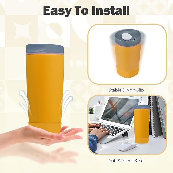 2pcs Silicone Boot for Owala SmoothSip Slider Coffee Tumbler 20oz 12oz, Anti-Slip Sleeve for Travel Coffee Mug, Protective Accessories for Owala BPA Free (Golden Quest)