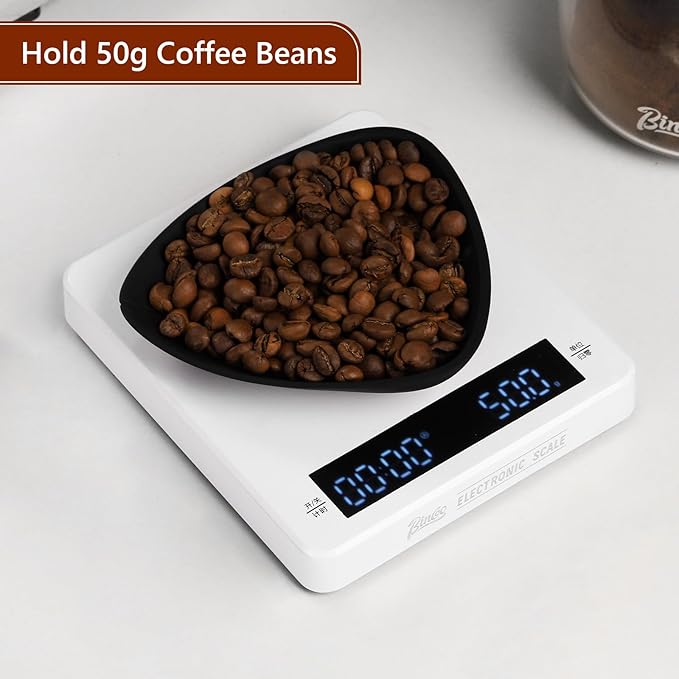 Bincoo Flexible Silicone Coffee Bean Dosing Cup, 2 Pack Weigh Boat Container, No Mess Pouring, Compatible as a Weighing Tray, Coffee Bar Espresso Accessories