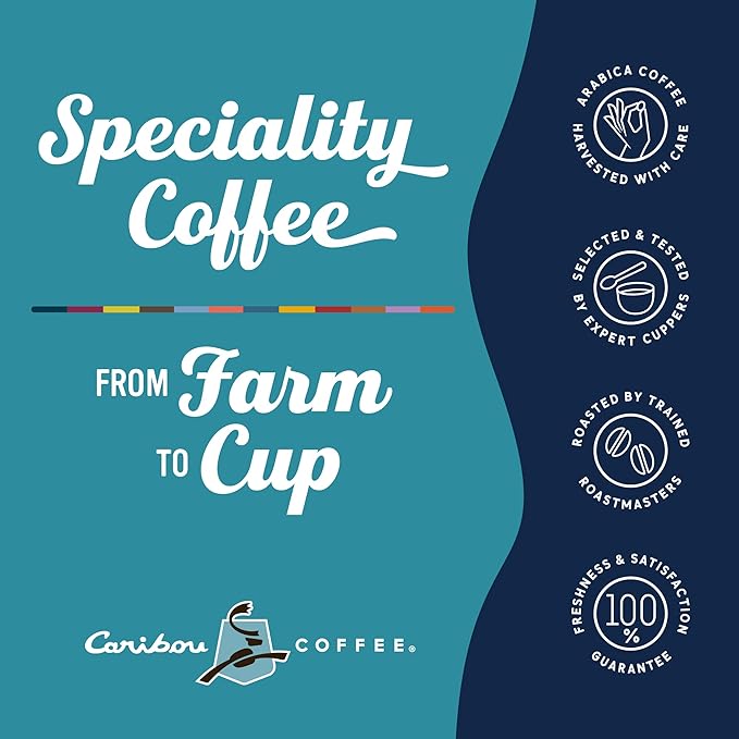 Caribou Coffee, Flavored Ground Coffee, 100% Arabica Coffee - Vanilla Hazelnut Dreamstate 66 Ounces (6 Bags of 11 Ounces)