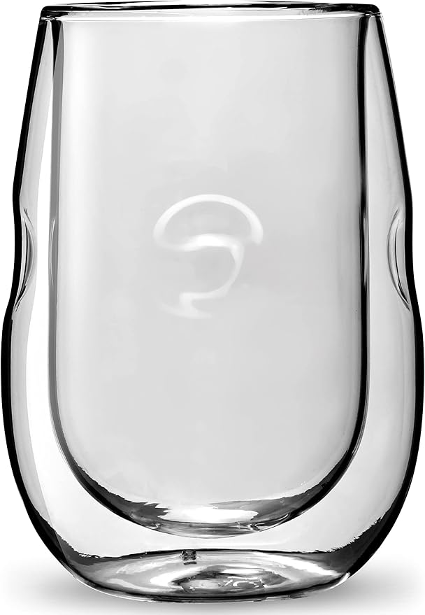 Ozeri Moderna Artisan Series Double Wall Insulated 10 oz Wine Glasses, Set of 6