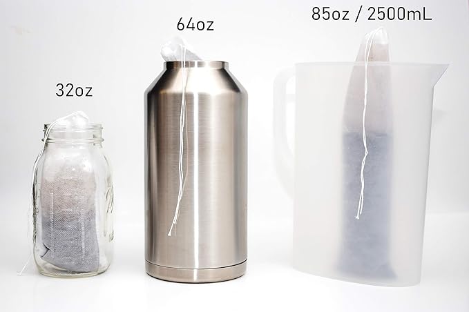 Modern By Design 100 Pack 4" x 12" Cold Brew Coffee Filter, Disposable Mesh Brewing Sock for Concentrate Coffee/Tea, Use with Flasks, Bottles, Mason Jars, etc., Strong Design and No Mess