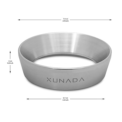 XUNADA 54mm Espresso Dosing Funnel, Precision Stainless Steel Coffee Dosing Ring, Works with Breville 54mm Portafilters