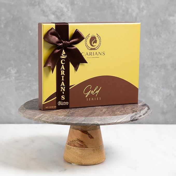 CARIANS Chocolate Gourmet Truffles Box, Assorted Pralines Box, Premium Gourmet Gift Basket, Assortment of Milk and Dark Chocolate Great for Anniversary, Thanksgiving, Christmas