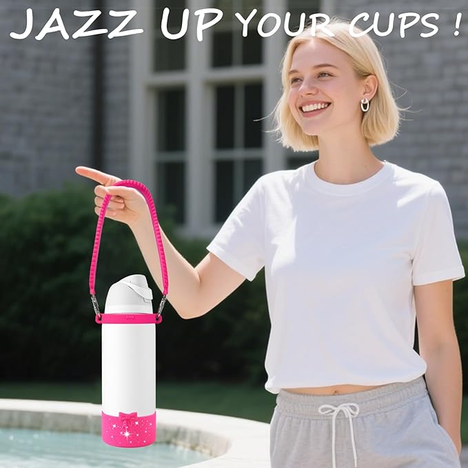 Silicone Bow Boot Water Bottles Accessories for Owala 32 oz WaterBottles