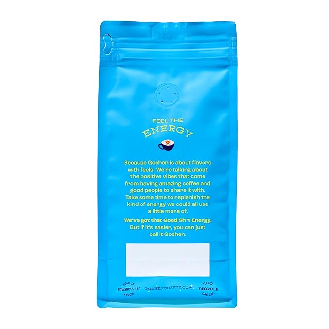 Goshen Coffee Roasters Ground Bona Fide Blend | Medium Roast, Brewed or Espresso | Award-Winning, Natural and Washed | Chocolate, Syrupy, Dried Berry Flavors | 12 Oz Bag