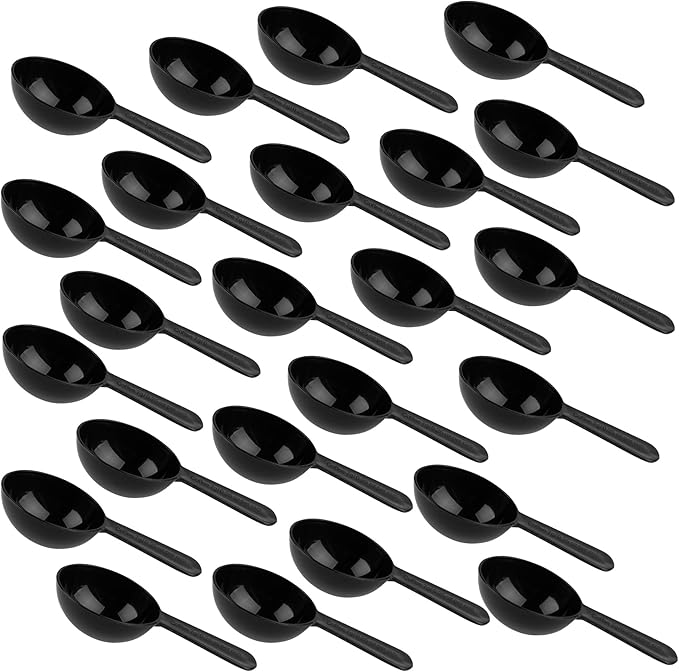 AUEAR, 24 Pack Plastic Coffee Tablespoon Measuring Scoop for Fruit Powder Seed Spices
