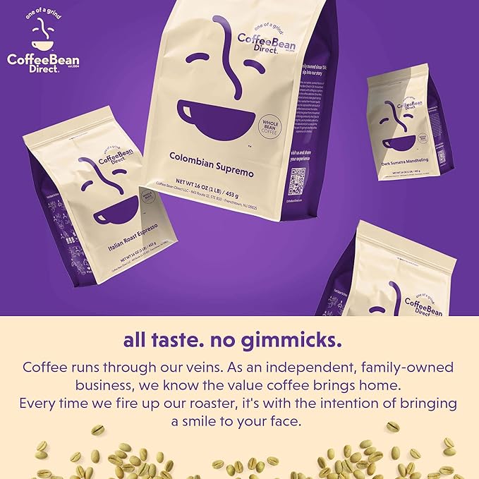 Coffee Bean Direct Unroasted Sulawesi Kalossi, 5 Pound (Pack of 1)