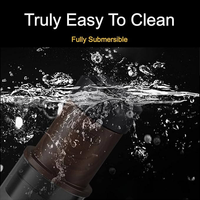 M5 Manual Espresso Maker, Portable Coffee Machine with 2-in-1 Bottomless Portafilter, No Electricity for Camping Travel Office, Cafe-Quality Stainless Steel, 80ml Tank & 2-Year Warranty