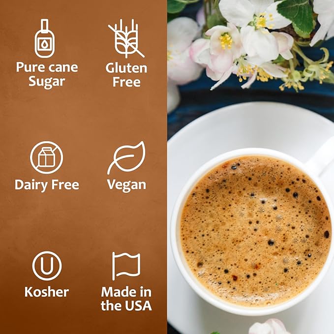 Syruvia Coffee Syrup, French Vanilla Flavored Syrup for Drinks, Lattes, and Desserts – 25.4 fl oz, With Pump